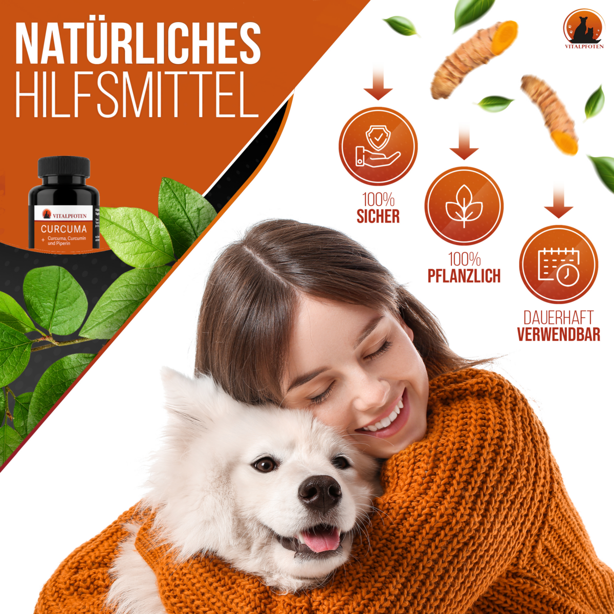 Curcuma Pulver Hilfsmittel