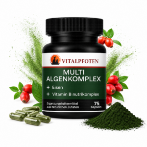 Grünlippmuschel Vitamin B Spirulina Chlorella Eisentabletten hund katze Kapseln